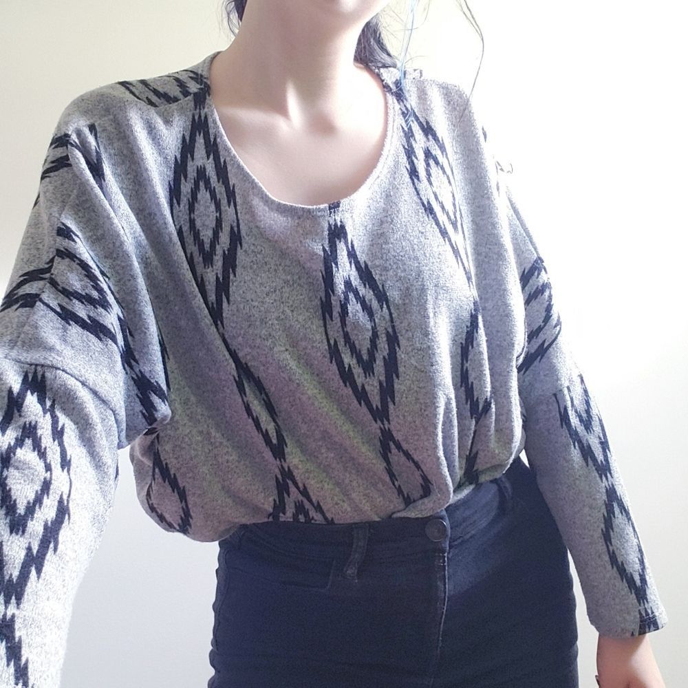 Eclipse Grey&Black patterned sweater